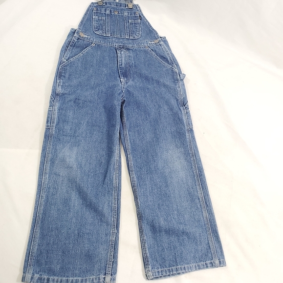 Lakin McKey L*M Bib Overalls Blue Denim Unisex Boy - Picture 5 of 15